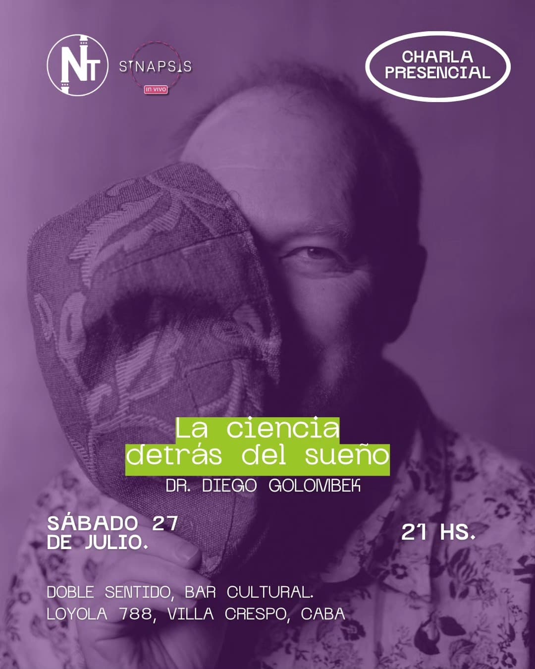 Vuelve el ciclo de charlas de Sinapsis en formato presencial!
