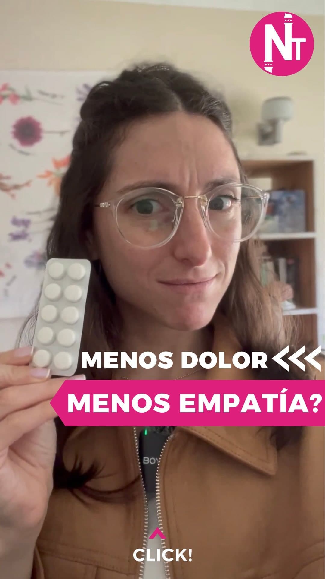 ¿Sabías que lo que tomás para aliviar el dolor también podría estar cambiando cómo sentís el dolor de los demás? 🤔