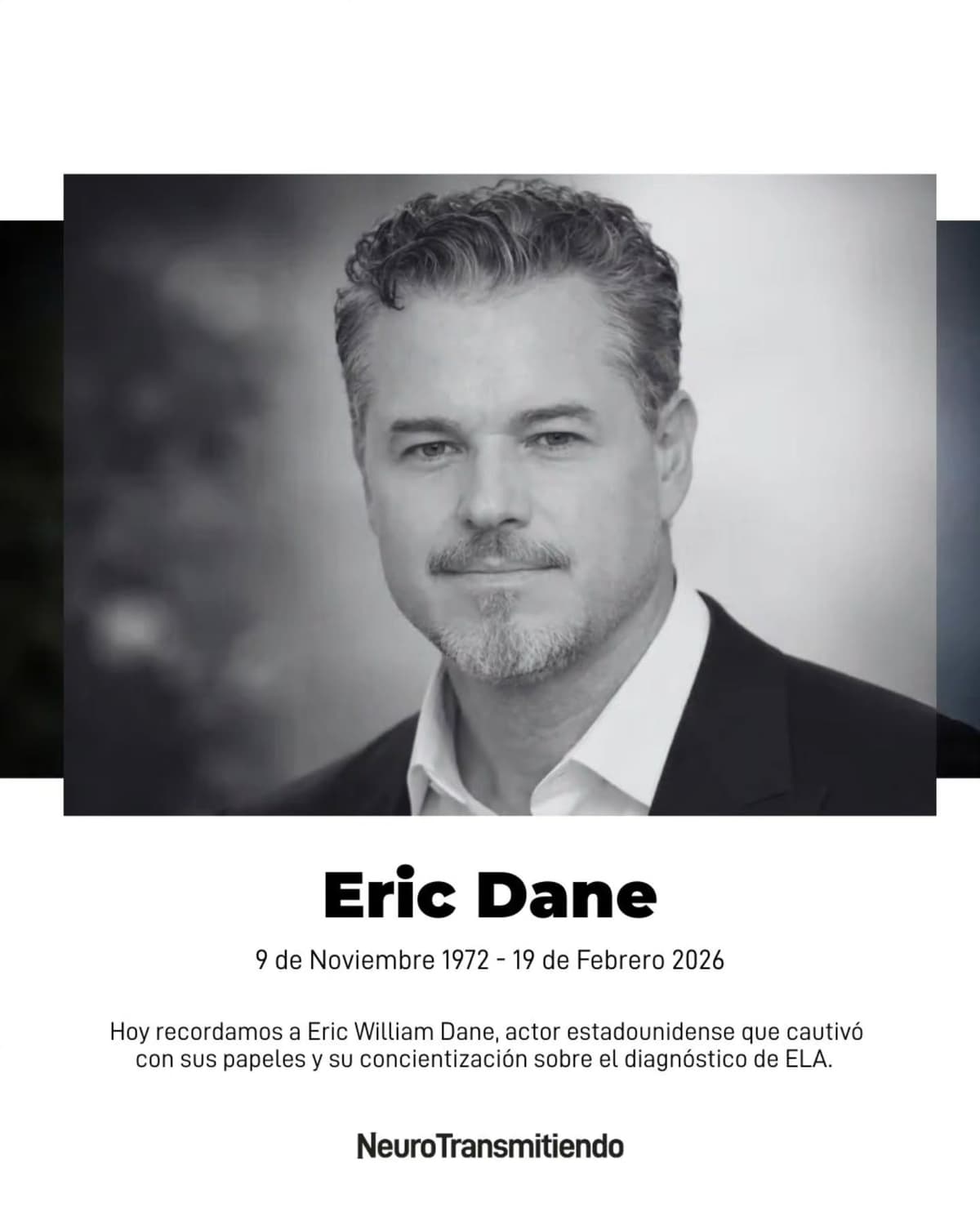 Despedimos a Eric Dane, actor y activista estadounidense que conmovió a todo el mundo, no solo con sus papeles en #greys